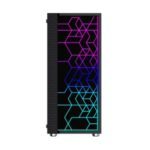 Gembird Computer Fornax 2500 ARGB/Midi Tower/Transpar./Černá