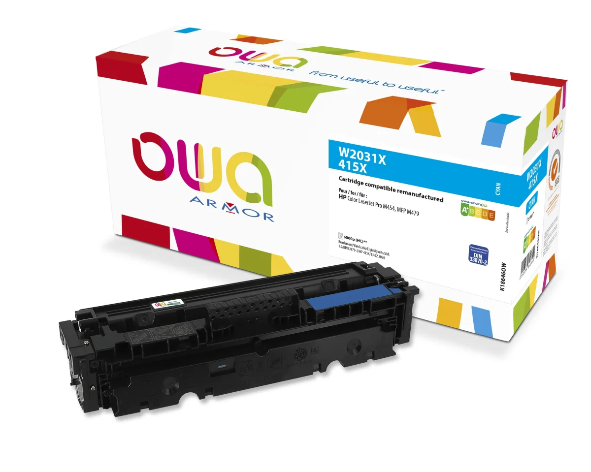 Toner HP W2031X azurový 6000 stran (ARMOR)