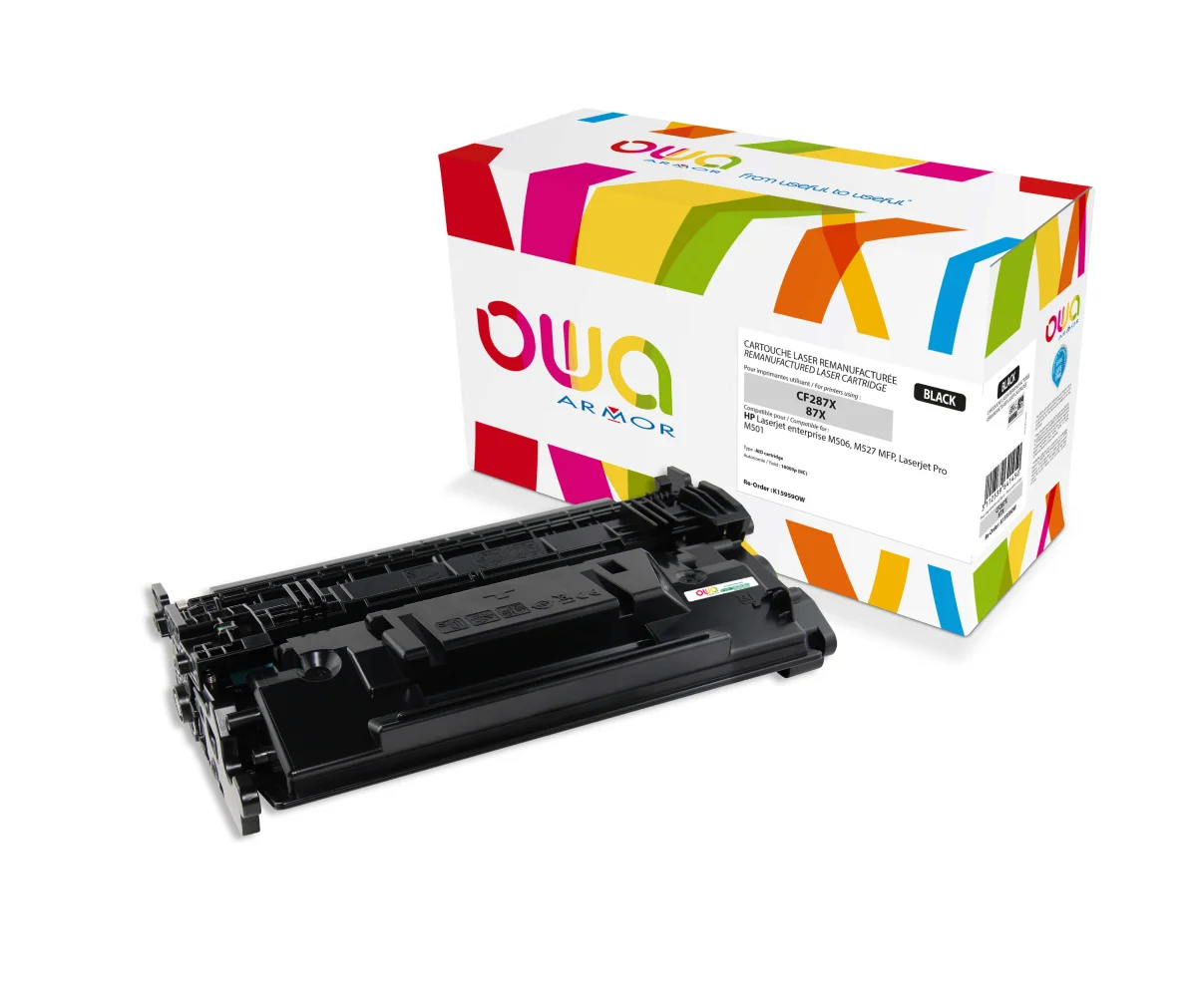OWA Armor toner kompatibilní s HP CF287X, 18000st, černá/black