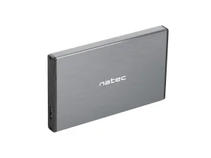 Externí box pro HDD 2,5" USB 3.0 Natec Rhino Go, šedý, hliníkové tělo - obrázek 2