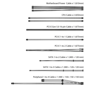 ASUS TUF Gaming/750W/ATX 3.0/80PLUS Gold/Modular/Retail - obrázek 8