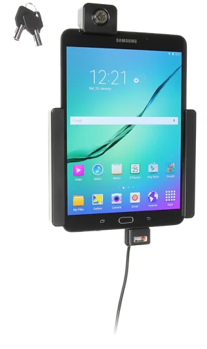 Brodit držák do auta na Samsung Galaxy Tab S2 8.0 bez pouzdra, se skrytým nabíjením, zámek - obrázek 2
