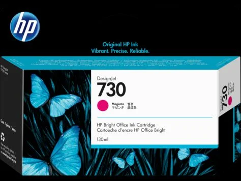Inkoustová náplň HP 730 purpurová 130 ml