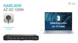 i-tec USB-C Triple Display dokovací stanice Gen 2, PD 100W - obrázek 8