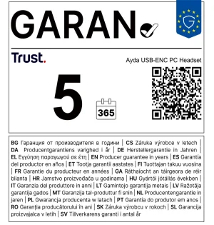 Trust Ayda/Stereo/USB/Drát/Černá - obrázek 7