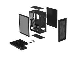 Počítačová skříň Genesis DIAXID 605F/Midi Tower/Transpar./Černá - obrázek 17