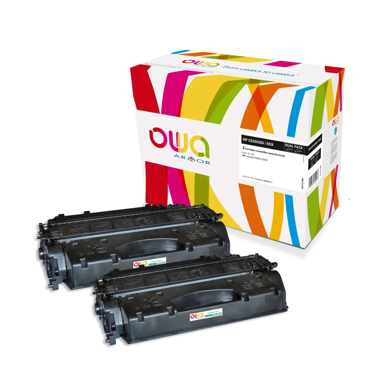 Toner HP CE505XD černá 2x6500 stran sada (ARMOR)