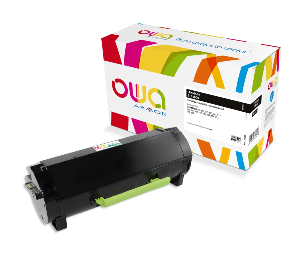 Toner Lexmark 51B2000 černý 2500 stran (Armor)