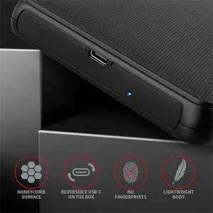 AXAGON EE25-SLC, USB-C 3.2 Gen 1 - SATA 6G 2.5" SLIDE box, bezšroubkový, černý - obrázek 6