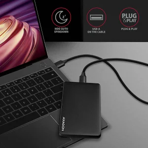 AXAGON EE25-SL, USB 3.2 Gen 1 - SATA 6G, 2.5" SLIDE box, bezšroubkový, černý - obrázek 6