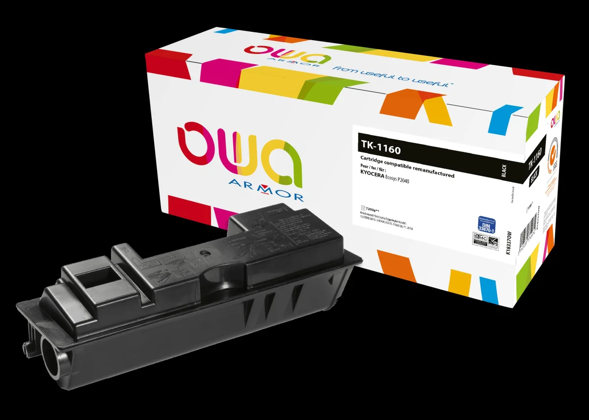 Toner KYOCERA TK1160 černý 7200 stran (OWA Armor)