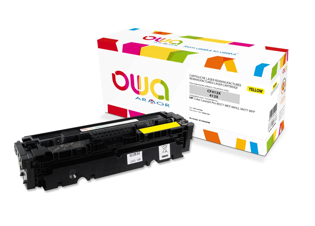 OWA Armor toner kompatibilní s HP CF412X, 5000st, žlutá/yellow
