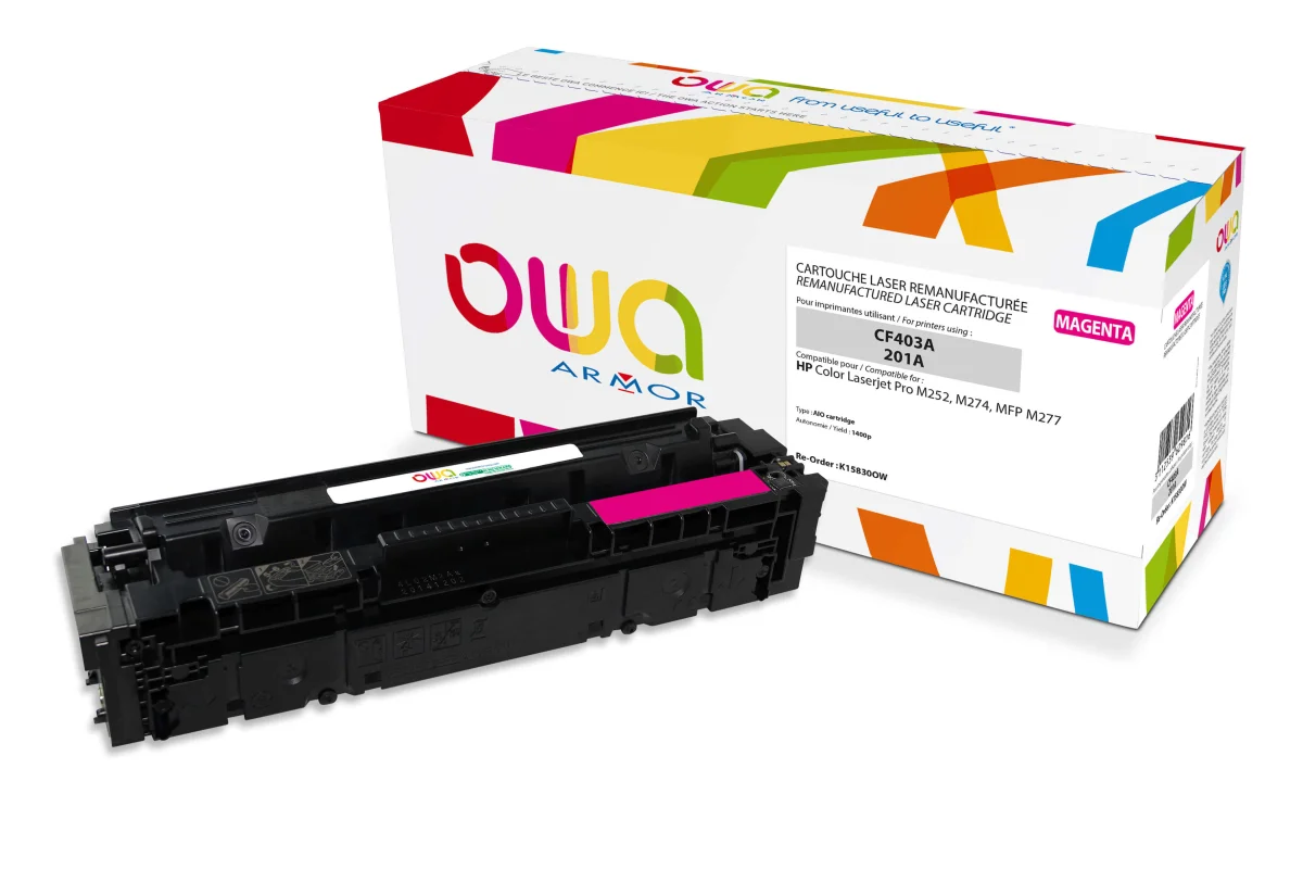 Toner HP CF403A purpurový 1400 stran (ARMOR)