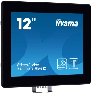 12" iiyama TF1215MC-B1: IPS, XGA, capacitive, 10P, 540cd/m2, VGA, DP, HDMI, IP65, Ball Drop, černý - obrázek 4