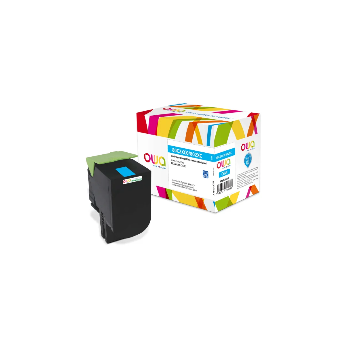 Toner Lexmark 80C2XC0 azurový 4000 stran (ARMOR)