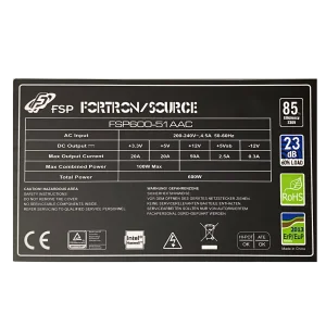 FSP FSP600-51AAC/600W/ATX/Bulk - obrázek 2