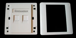 WALL plate SA s rámečkem pro 2keystone (80 x 80) - obrázek 2
