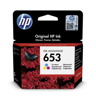 Inkoustová náplň HP 653 tříbarevná 5 ml 3YM74AE
