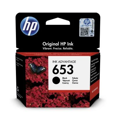 Inkoustová náplň HP 653 černá 6 ml (3YM75AE)