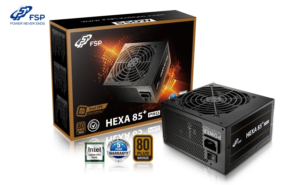 FSP HEXA 85+ PRO 550/550W/ATX/80PLUS Bronze/Retail