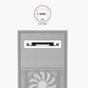 AXAGON RHD-125S, kovový rámeček pro 1x 2.5" HDD/SSD do 3.5" pozice, šedý - obrázek 6