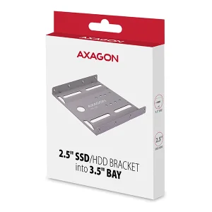 AXAGON RHD-125S, kovový rámeček pro 1x 2.5" HDD/SSD do 3.5" pozice, šedý - obrázek 8
