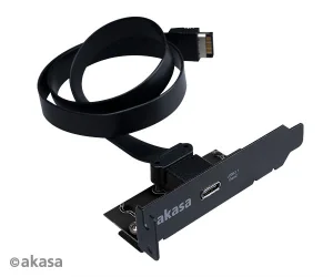 AKASA - USB 3.1 gen 2 Typ C PCI záslepka low profile - obrázek 2