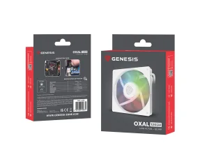 Ventilátor Genesis OXAL 120 ARGB, Bílý - obrázek 2