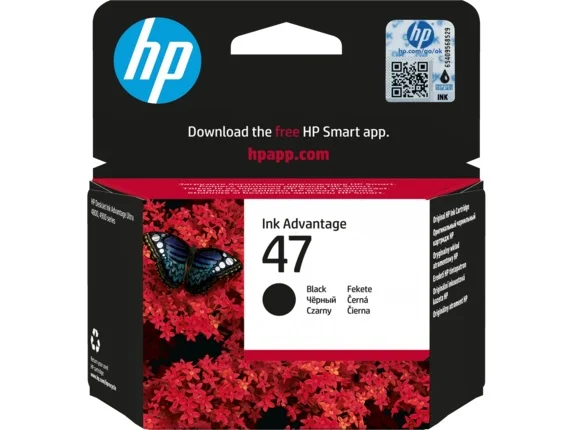Inkoustová náplň HP 47 černá 26 ml 6ZD21AE