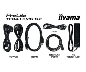 22" iiyama TF2215MC-B2: IPS, FullHD, capacitive, 10P, 350cd/m2, VGA, DP, HDMi, černý - obrázek 6