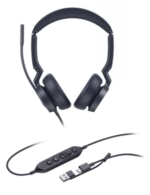 Yealink UH46 Dual Teams USB-C/A, náhlavní souprava