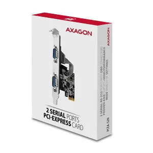 AXAGON PCEA-S2N, PCIe řadič - 2x sériový port (RS232) 250 kbps, vč. LP - obrázek 2