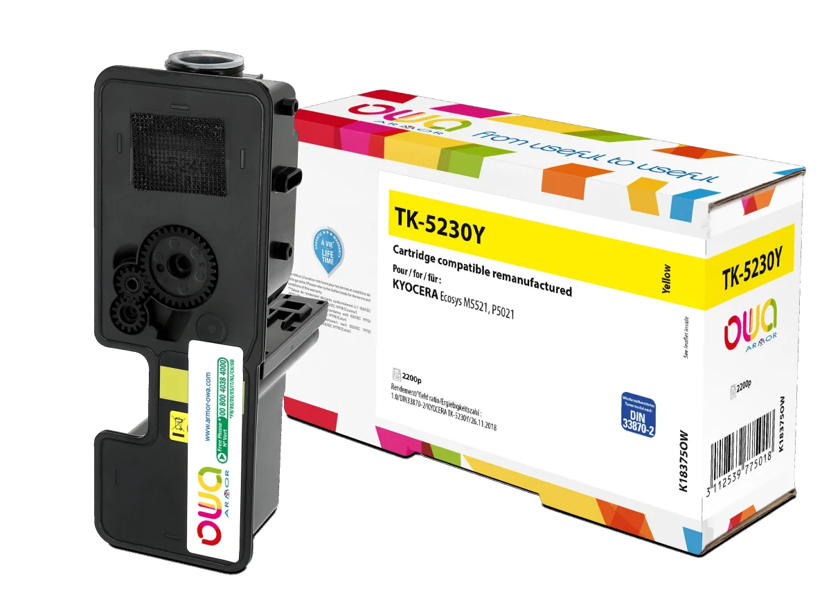 Toner Kyocera TK-5230Y žlutý 2200 stran (Armor)