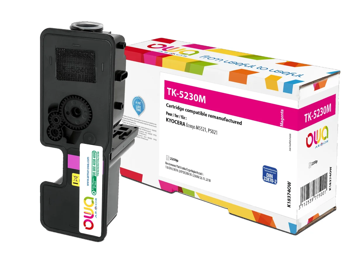 Toner Kyocera TK-5230M purpurový 2200 stran (Armor)
