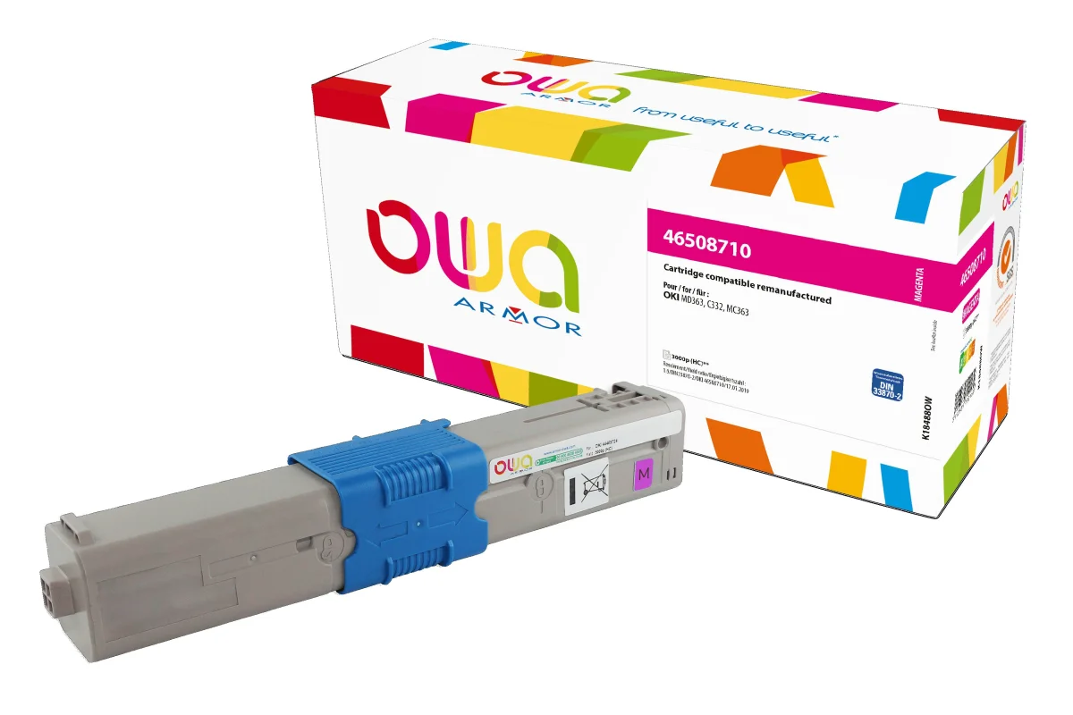 OWA Armor toner kompatibilní s OKI 46508710, 3000st, červená/magenta