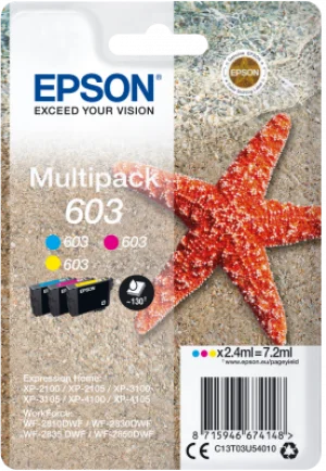 Epson multipack 3-colours 603, Cyan, Magenta, Yellow