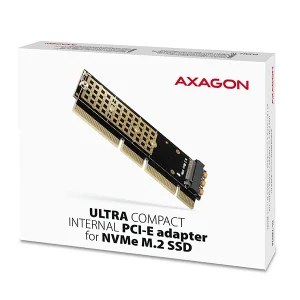 AXAGON PCEM2-1U, PCIe x16/x8/x4 - M.2 NVMe M-key slot adaptér, 1U - obrázek 7