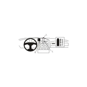 Brodit ProClip Volkswagen Golf III 92-98/Cabrio 94-02/Variant 94-99/Jetta 96-98/Vento 94-98, střed - obrázek 2