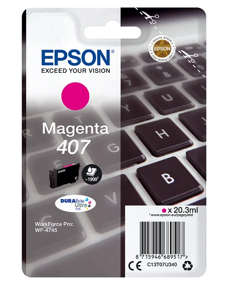 Inkoustová náplň Epson T07U3 WF-4745 L purpurová 20,3 ml