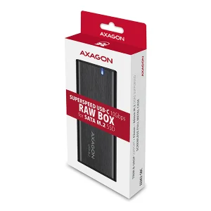 AXAGON EEM2-SBC, USB-C 3.2 Gen 2 - M.2 SATA SSD kovový RAW box, bezšroubkový - obrázek 11