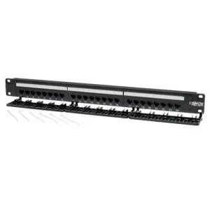 Patch panel pro montáž do racku 1U, 24x Cat6/Cat5, 568B, RJ45 Ethernet - obrázek 2
