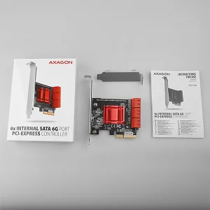 AXAGON PCES-SA6, PCIe řadič - 6x interní SATA 6G port, ASM1166, SP & LP - obrázek 5