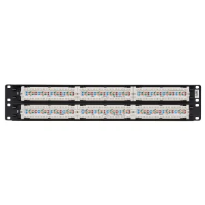 Patch panel pro montáž do racku 2U, 48x Cat6/Cat5 568B, RJ45 Ethernet - obrázek 2