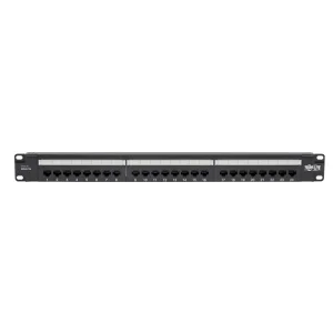 Patch panel pro montáž do racku 1U, 24x Cat6 PoE+ Compliant, 110/Krone, 568A/B, RJ45 Ethernet - obrázek 4