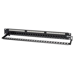 Patch panel průchozí pro montáž do racku 1U, 24x Cat6/Cat5, RJ45 Ethernet - obrázek 3