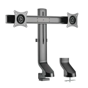 Držák pro montáž monitoru na stůl, nastavitelná výška, pro 2x 17?32 monitory