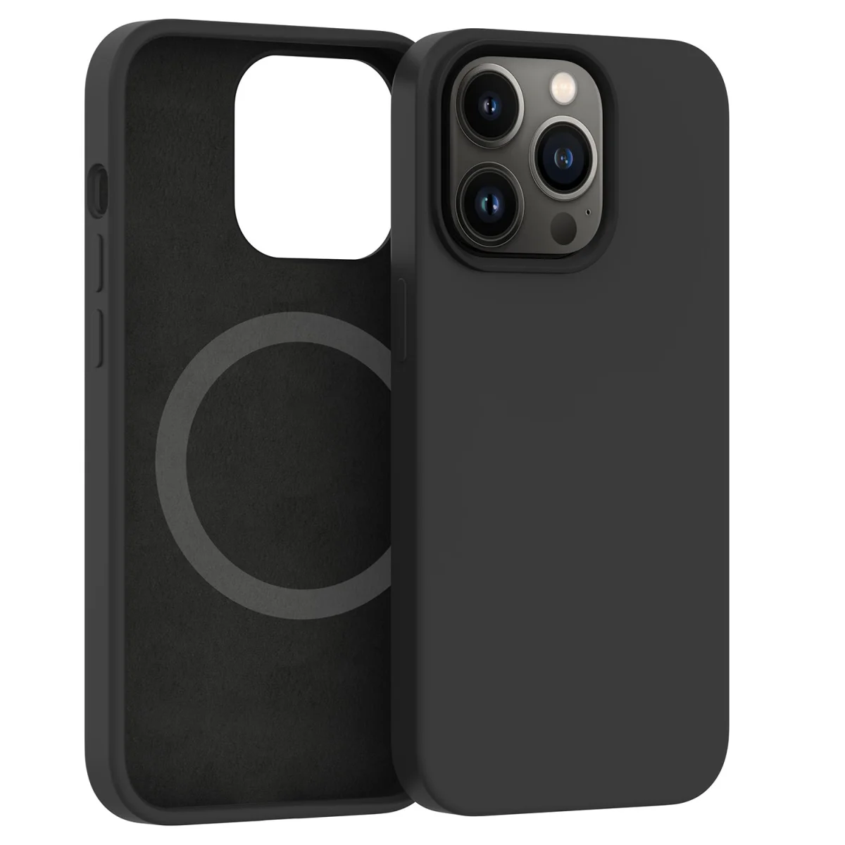 ER POWER Silikonový kryt CARNEVAL SNAP pro iPhone 13 Pro Max s MagSafe - Černá