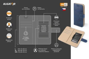 ALIGATOR Pouzdro UNI-FIX, vel.XXL(170*83) modrá - obrázek 4