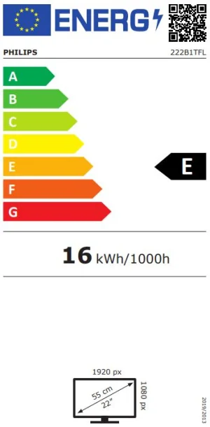 22" LED Philips 222B1TFL - obrázek 2