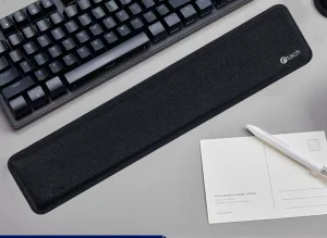 Podpěra zápěstí ke klávesnici C-TECH KPG-01, paměťová pěna,  černá, 450x93x25mm - obrázek 2